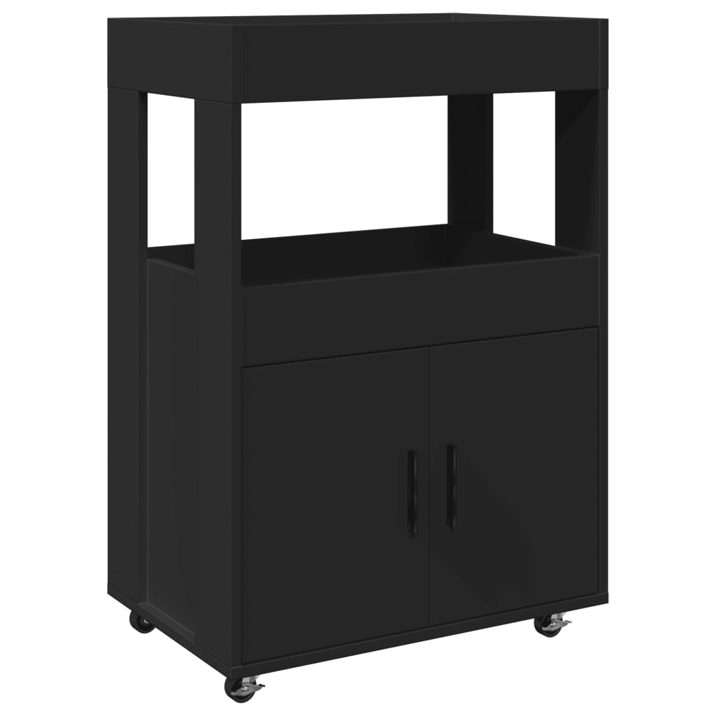 Vinställ Barvagn Svart 60x39,5x89 cm