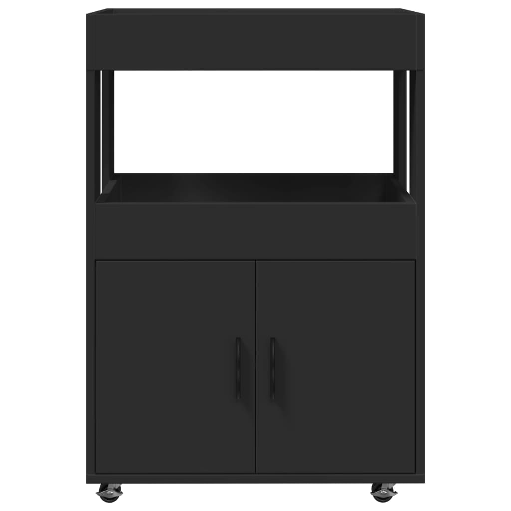 Vinställ Barvagn Svart 60x39,5x89 cm