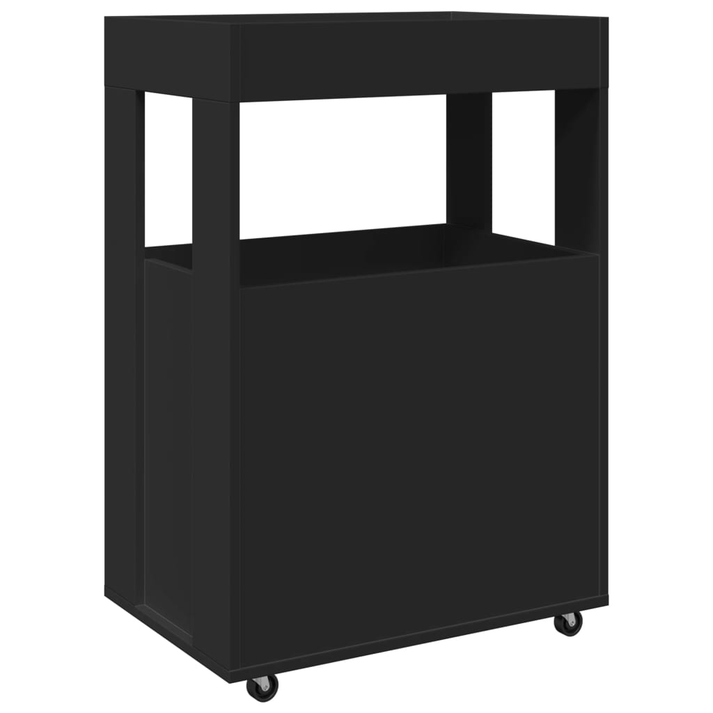 Vinställ Barvagn Svart 60x39,5x89 cm
