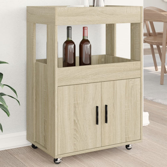 Serveringsvagn Barvagn Sonoma Ek 60x39,5x89 cm