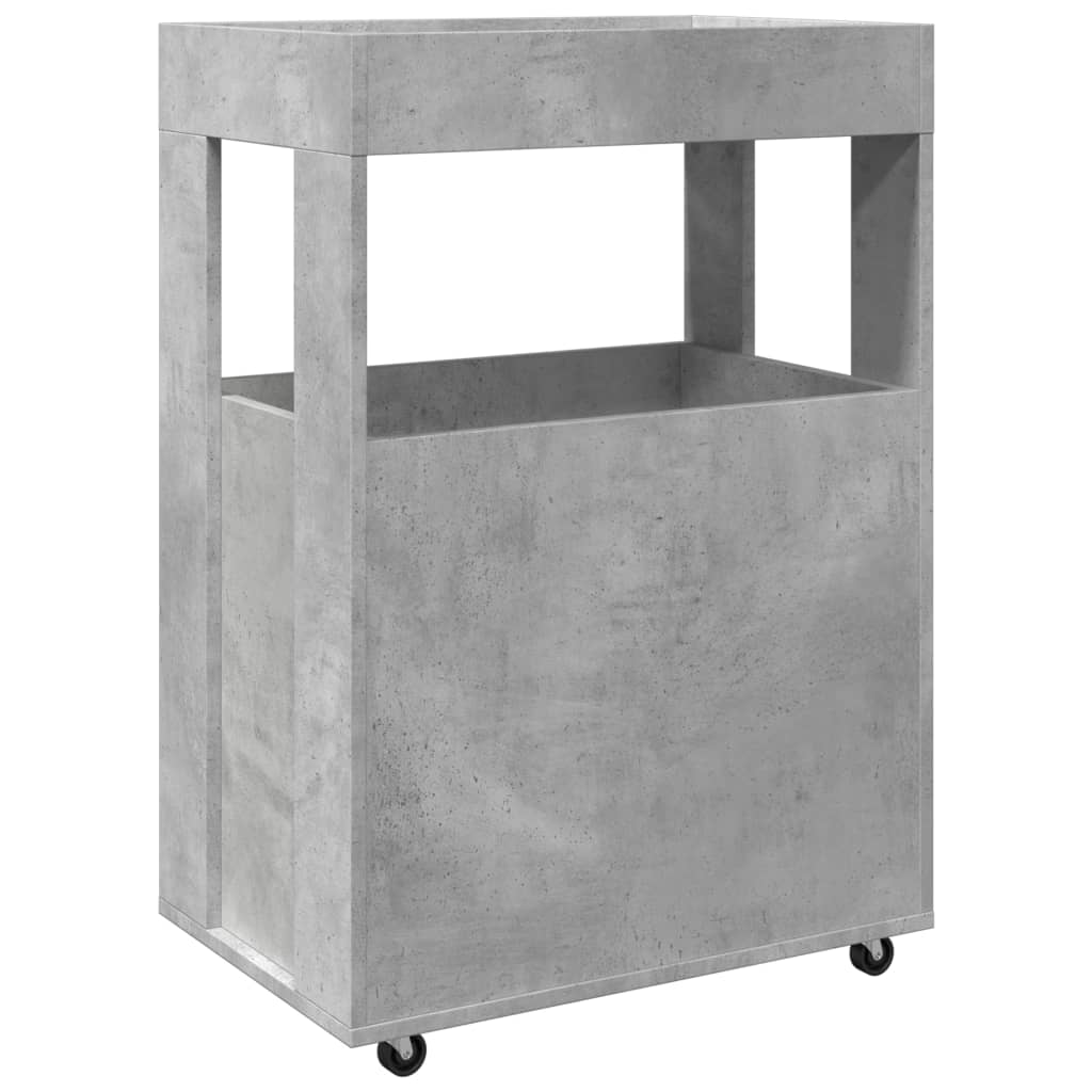 Vinställ Barvagn Betonggrå 60x39,5x89 cm