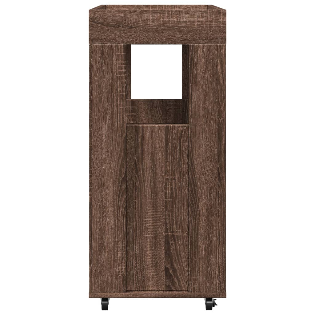 Vinställ Barvagn Brun Ek 60x39,5x89 cm