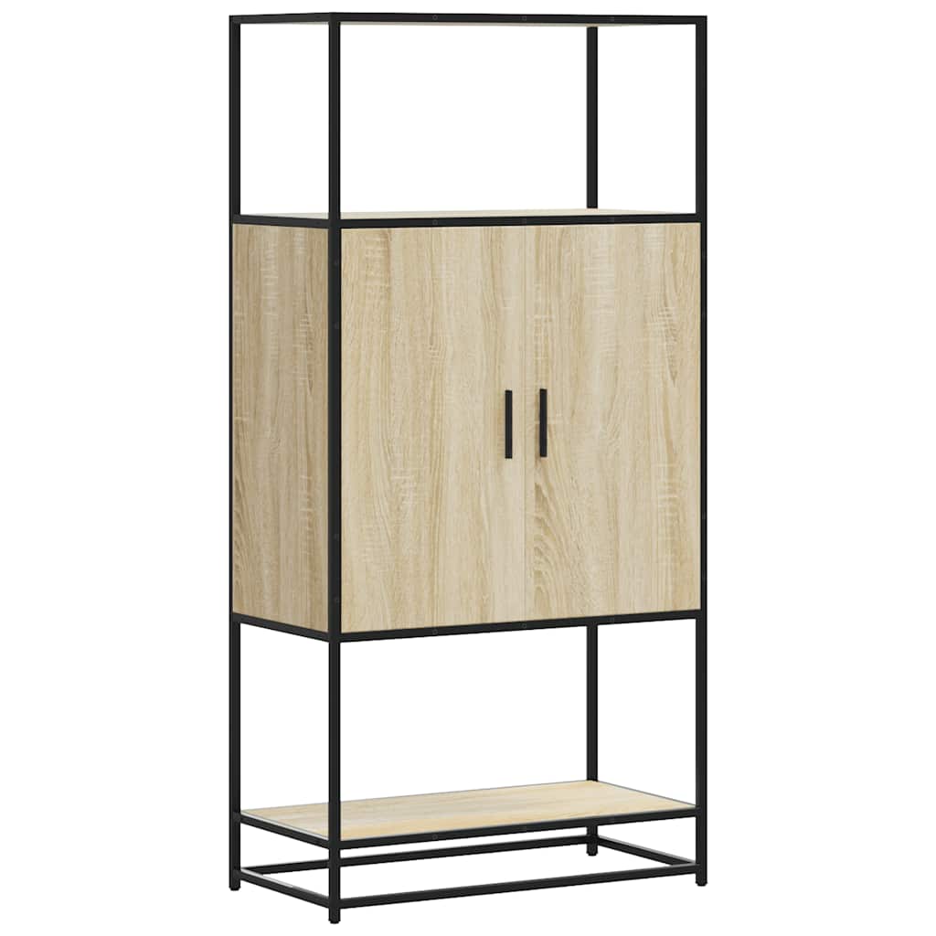 Skåp Sonoma Ek 68x35x139 cm metall