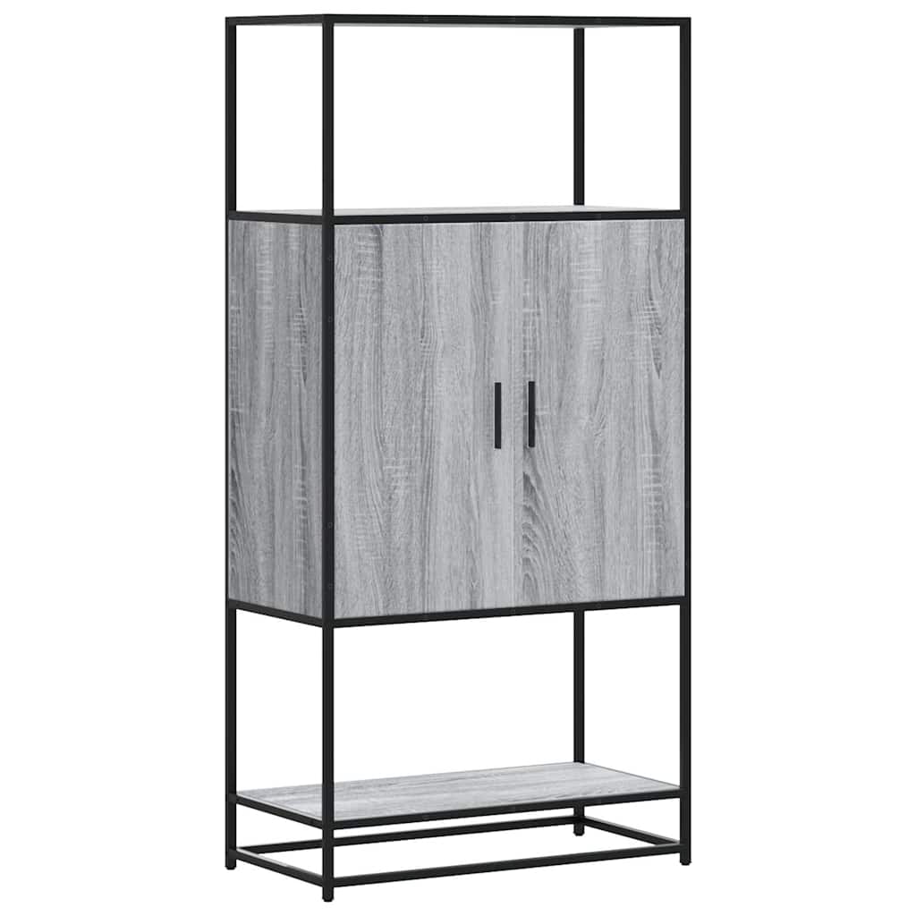 Skåp Sonoma Grå 68x35x139 cm metall