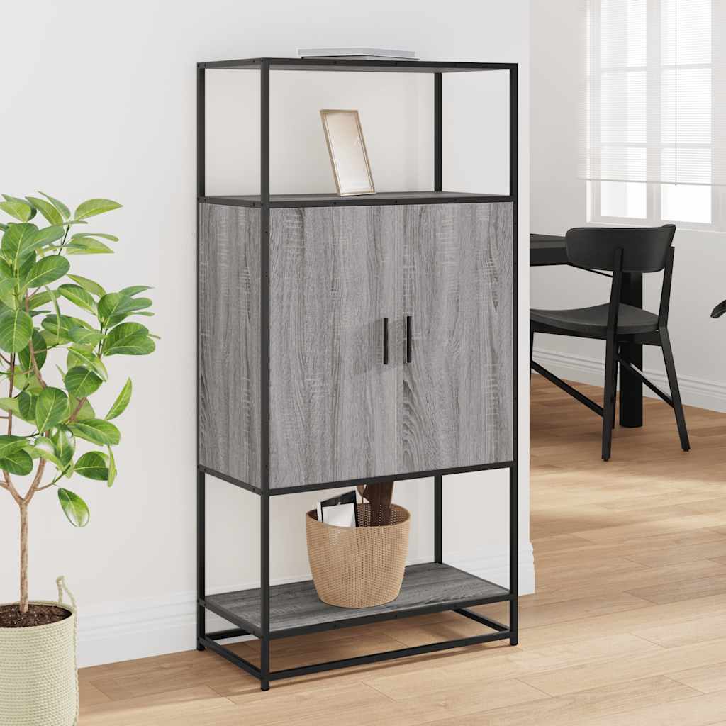 Skåp Sonoma Grå 68x35x139 cm metall