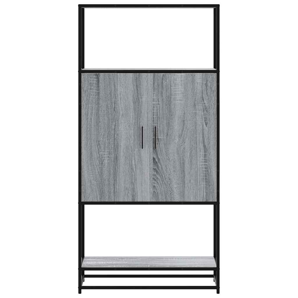 Skåp Sonoma Grå 68x35x139 cm metall