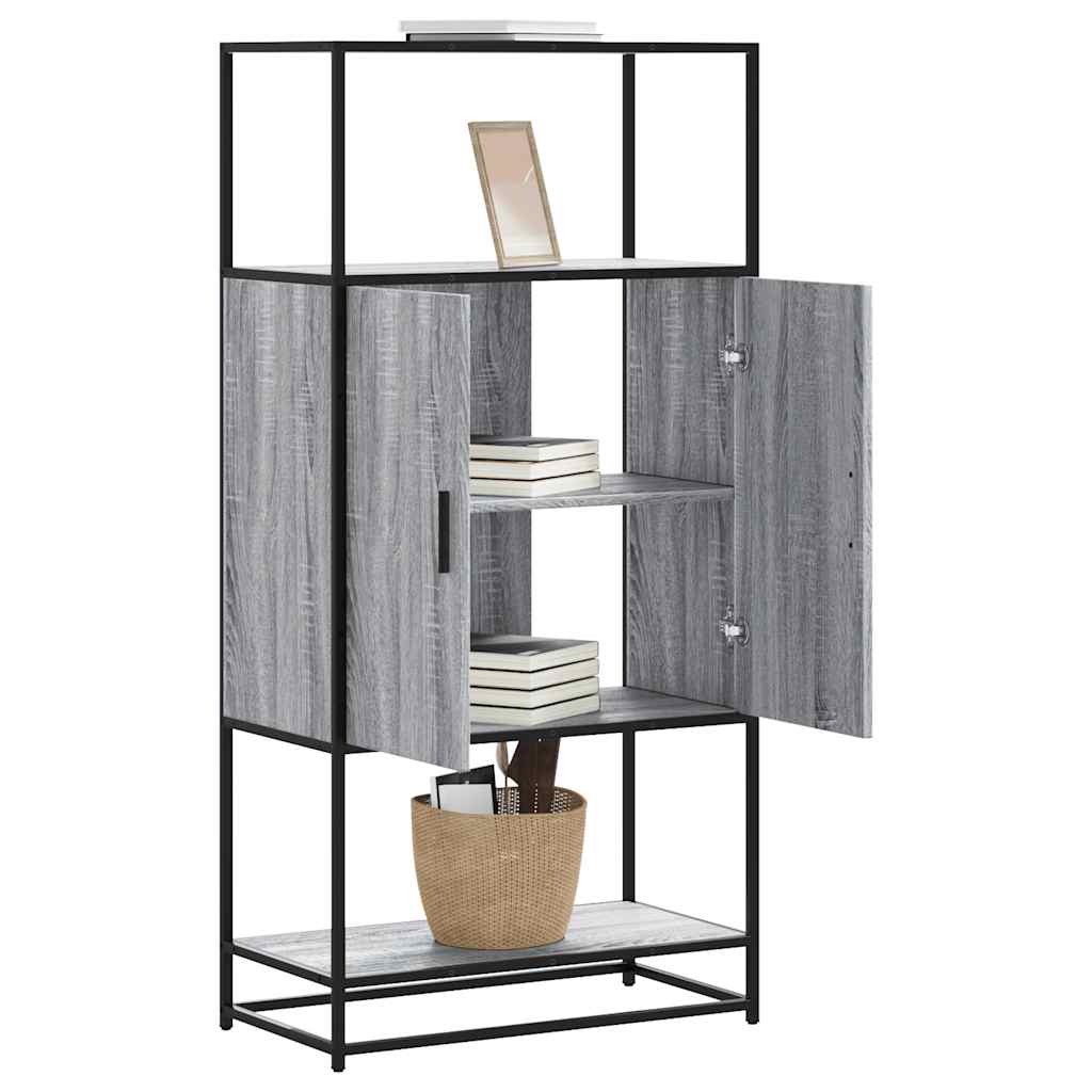 Skåp Sonoma Grå 68x35x139 cm metall