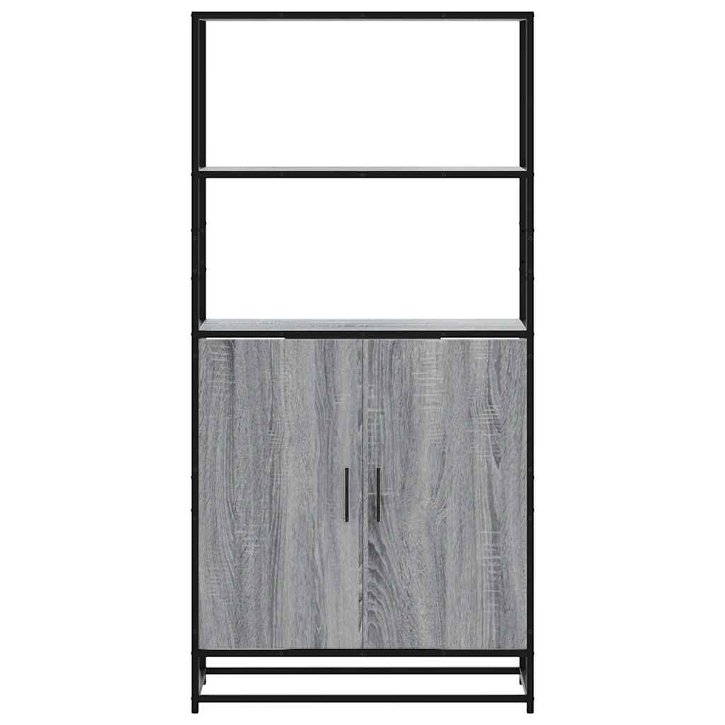 Skåp Sonoma Grå 68x35x139 cm metall