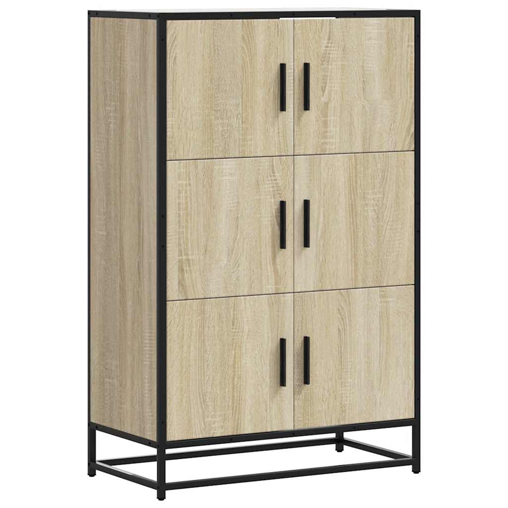 Skåp Sonoma Ek 68x35x106,5 cm metall