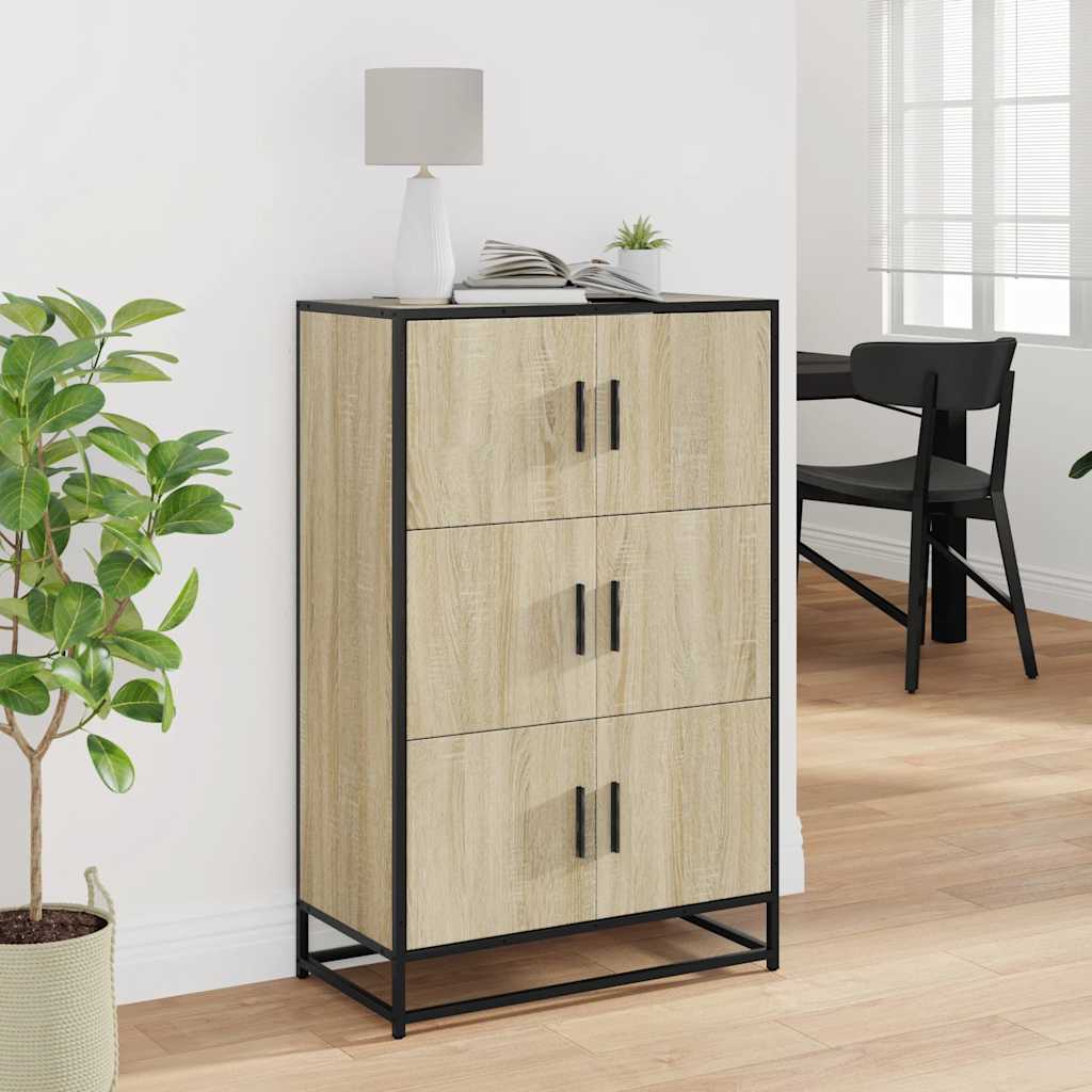 Skåp Sonoma Ek 68x35x106,5 cm metall