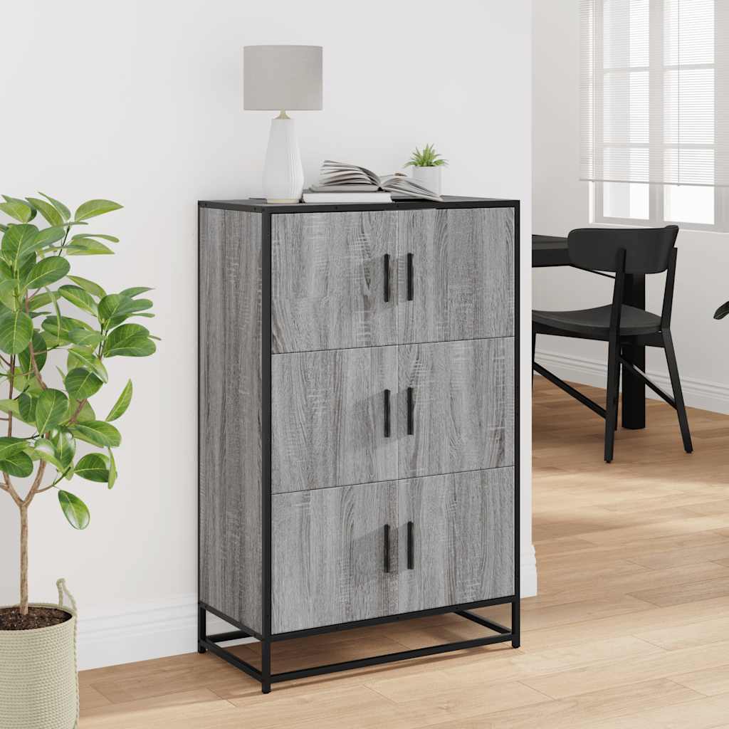 Skåp Sonoma Grå 68x35x106,5 cm metall