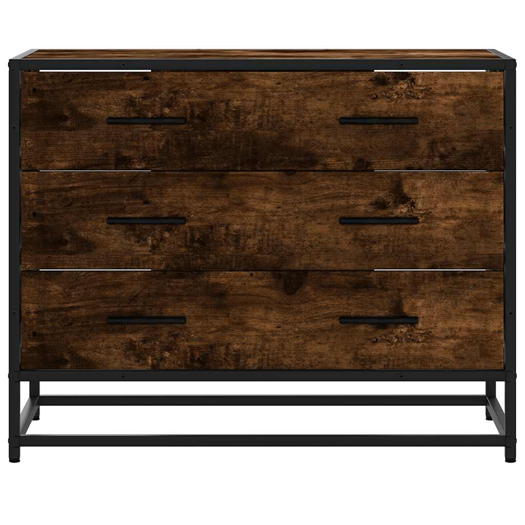 Byrå Rökfärgad Ek 70x41x56 cm