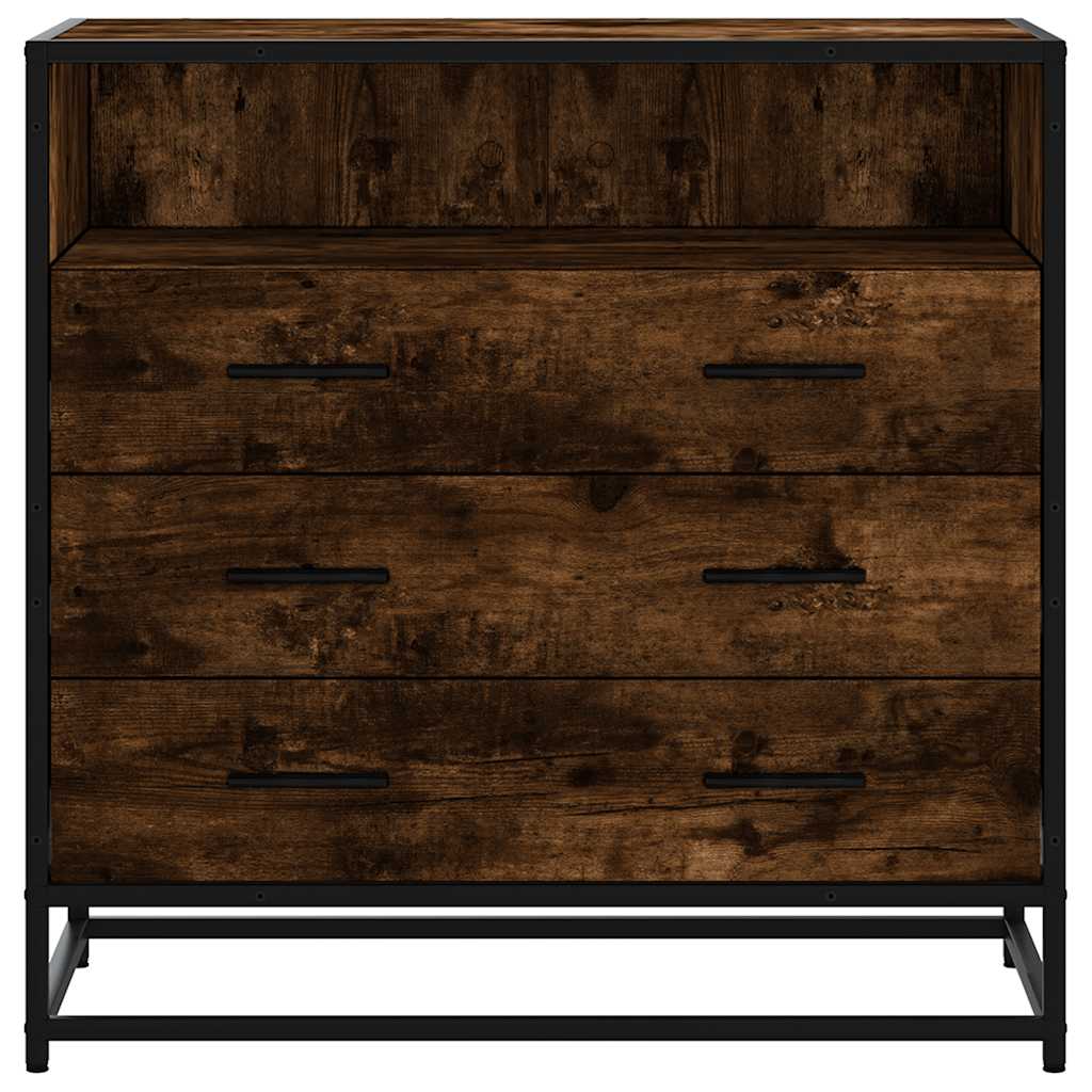 Byrå Rökfärgad Ek 70x41x70 cm