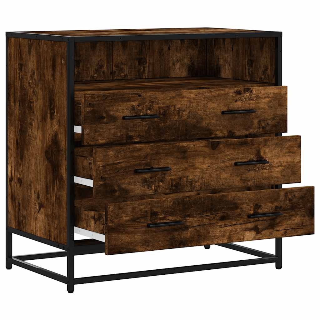 Byrå Rökfärgad Ek 70x41x70 cm