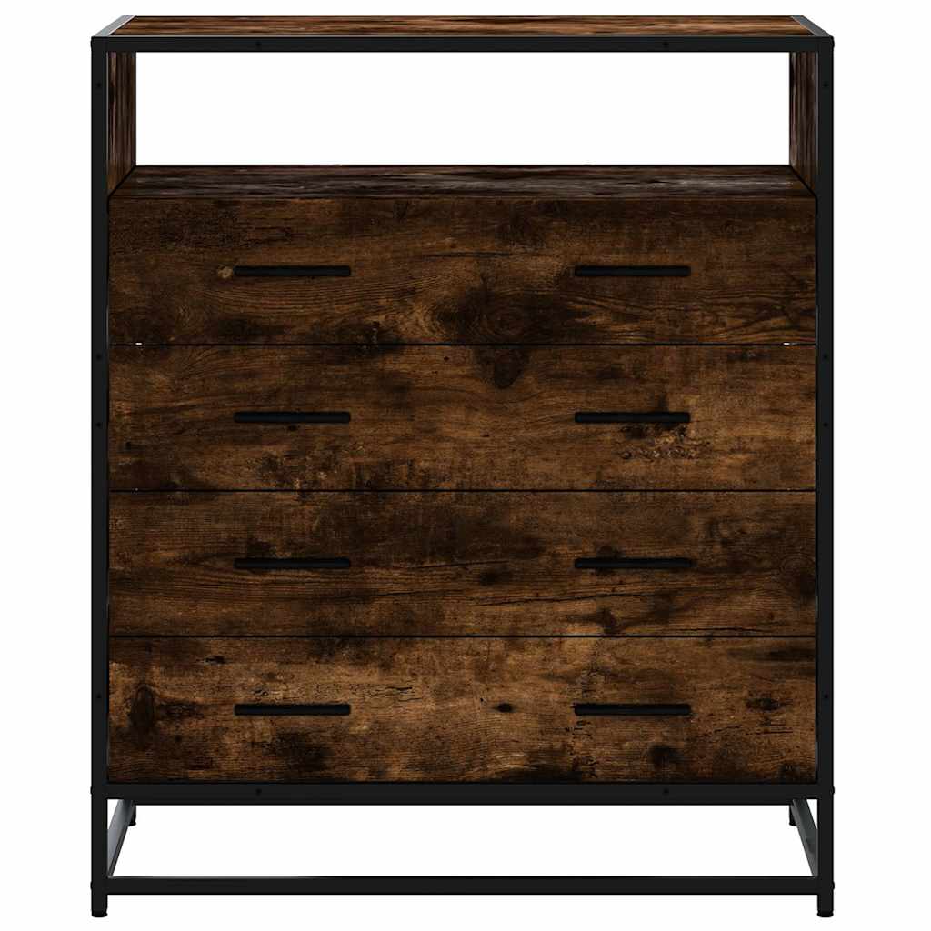 Byrå Rökfärgad Ek 70x41x83,5 cm