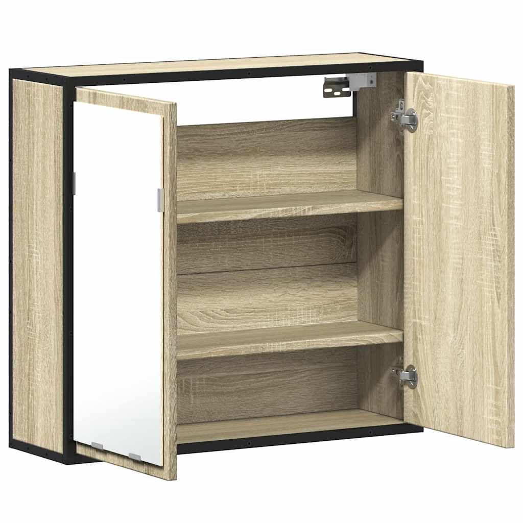 Badrumsspegel Spegelskåp Sonoma Ek 65x20x60 cm