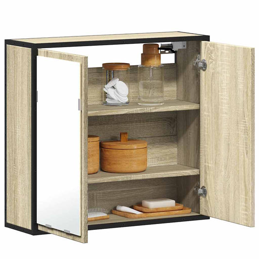 Badrumsspegel Spegelskåp Sonoma Ek 65x20x60 cm