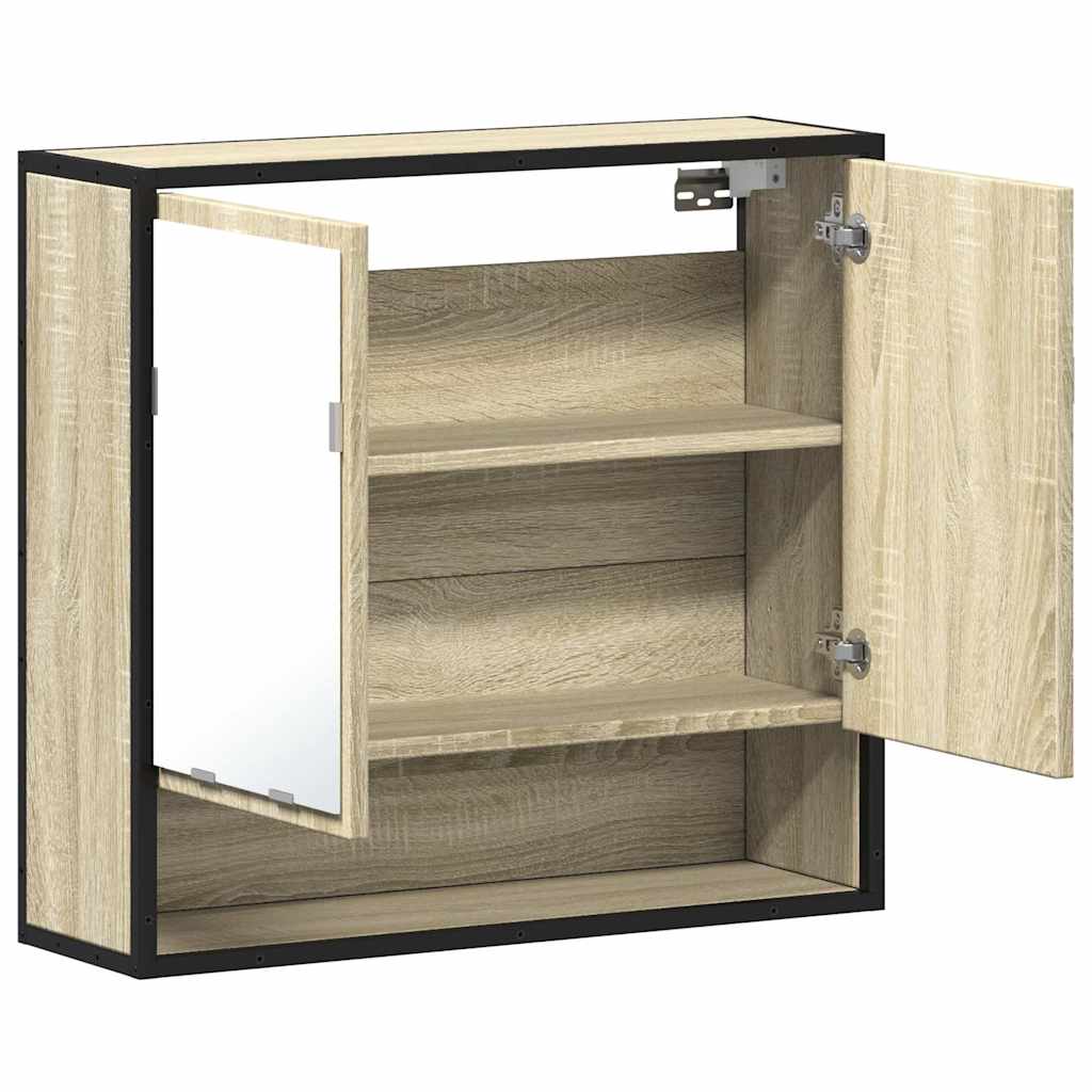 Badrumsspegel Spegelskåp Sonoma Ek 65x20x60 cm