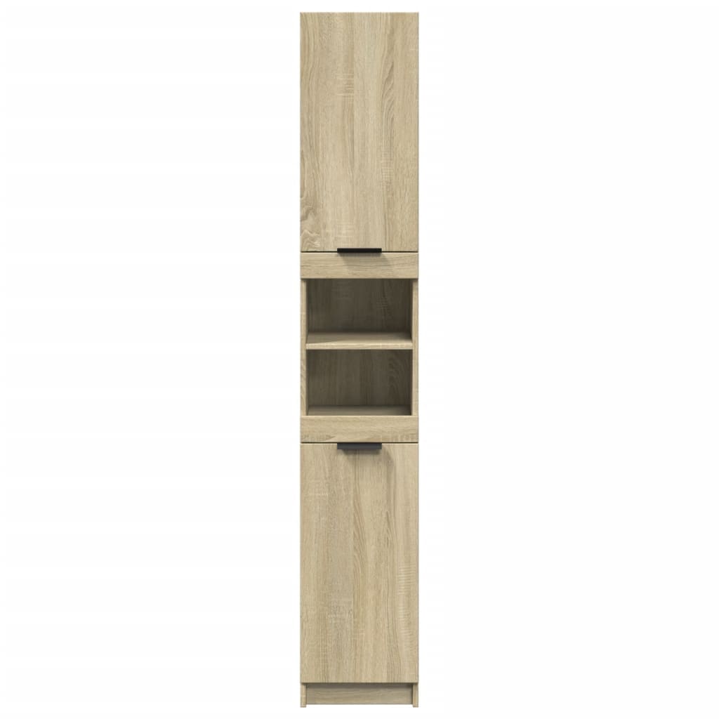 Badrumsskåp Sonoma Ek 32x34x188,5cm
