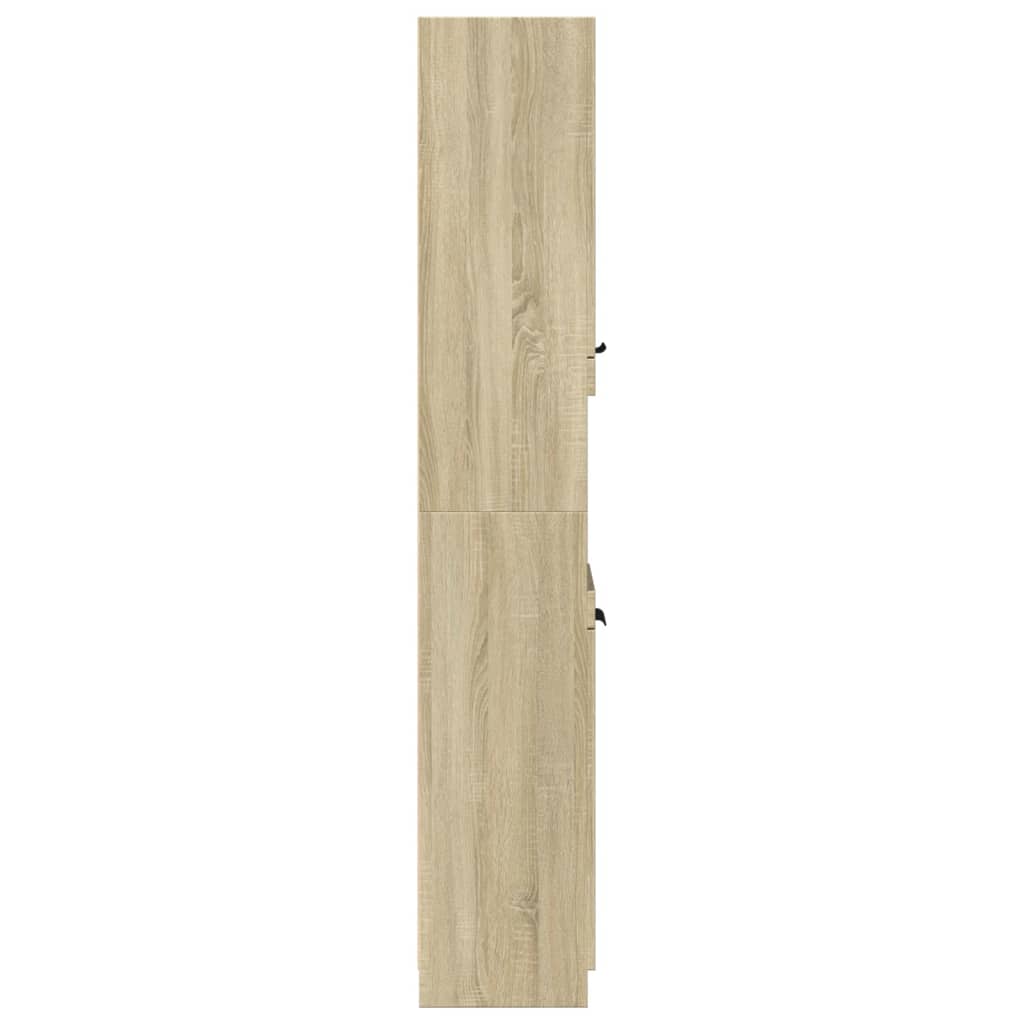 Badrumsskåp Sonoma Ek 32x34x188,5cm