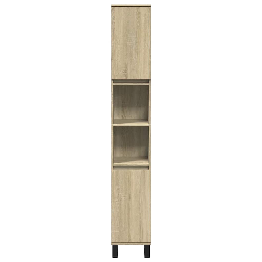 Badrumsskåp Sonoma Ek 30x30x190cm