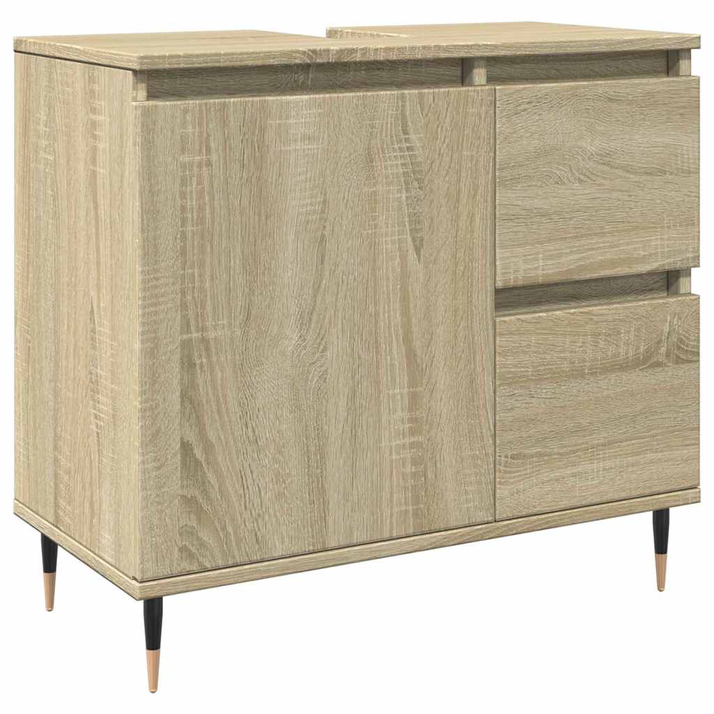 Badrumsskåp Sonoma Ek 65x33x60 cm