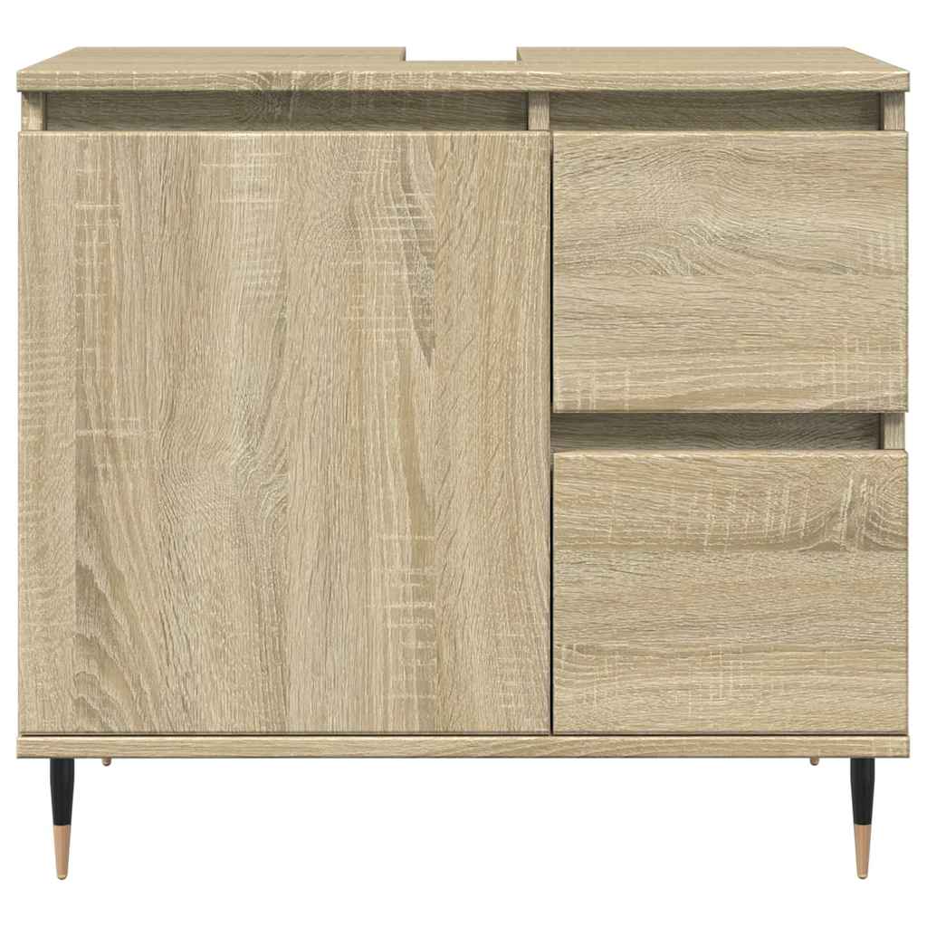 Badrumsskåp Sonoma Ek 65x33x60 cm