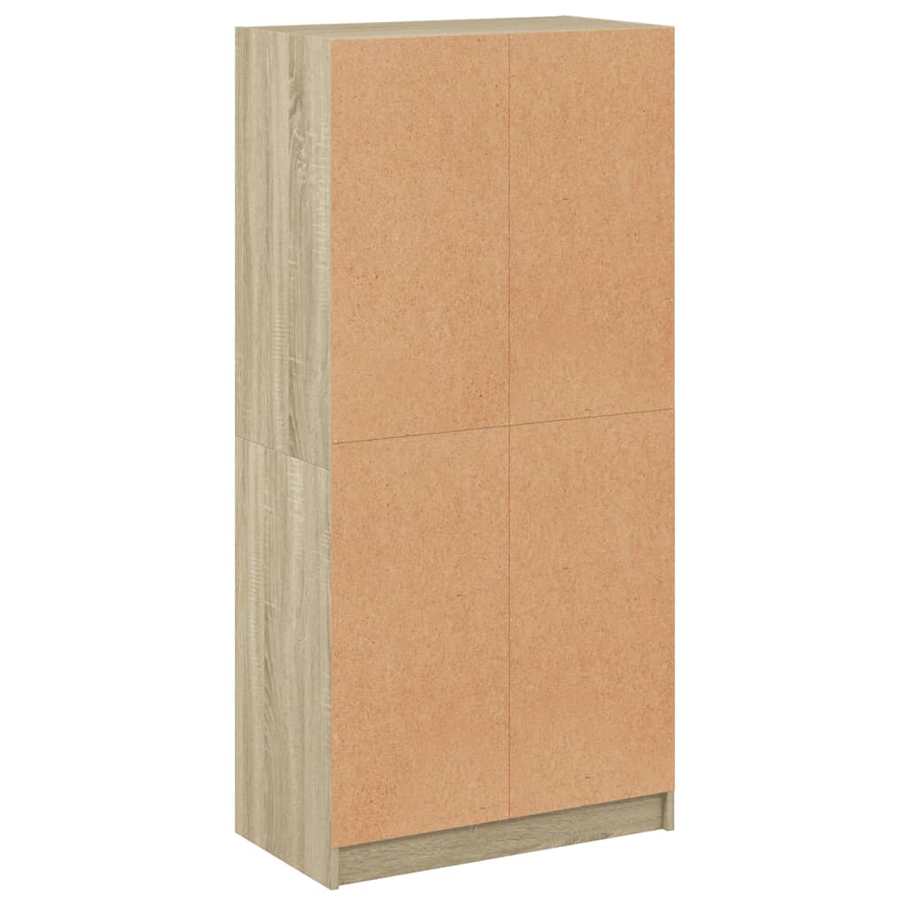 Skåp Sonoma Ek med dörrar Sonoma Ek 68x37x142 cm