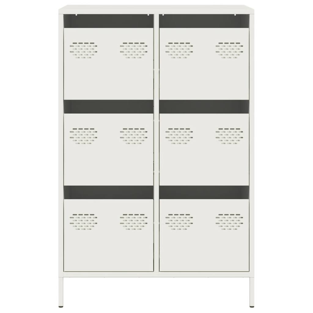 Skåp Vit 68x39x101,5 cm stål