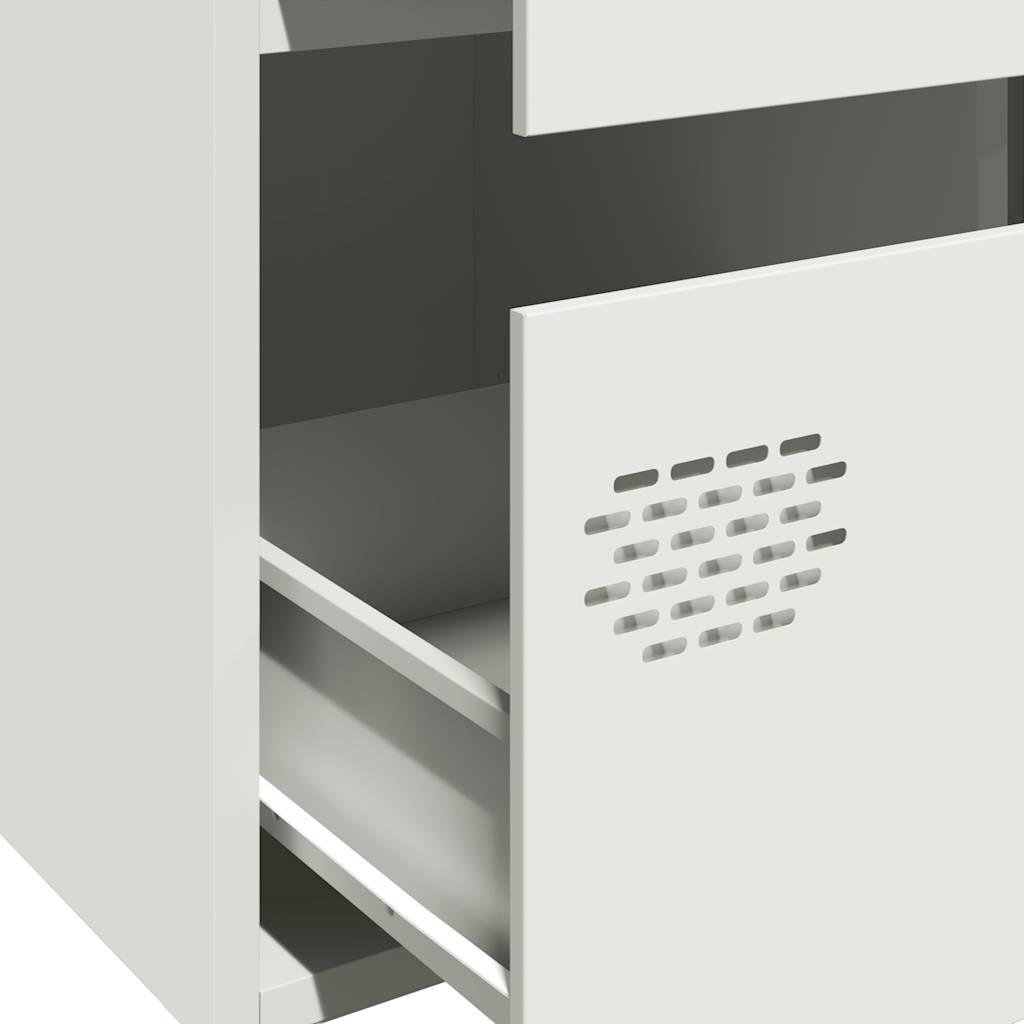 Skåp Vit 68x39x101,5 cm stål