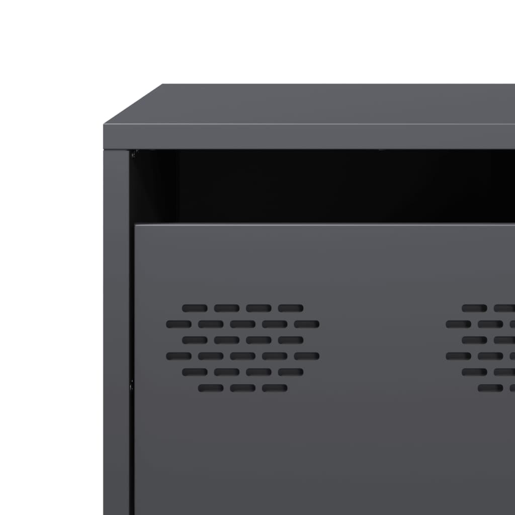 TV-Möbel DIV. TV-Bänk antracit 68x50x43,5 cm kallvalsat stål