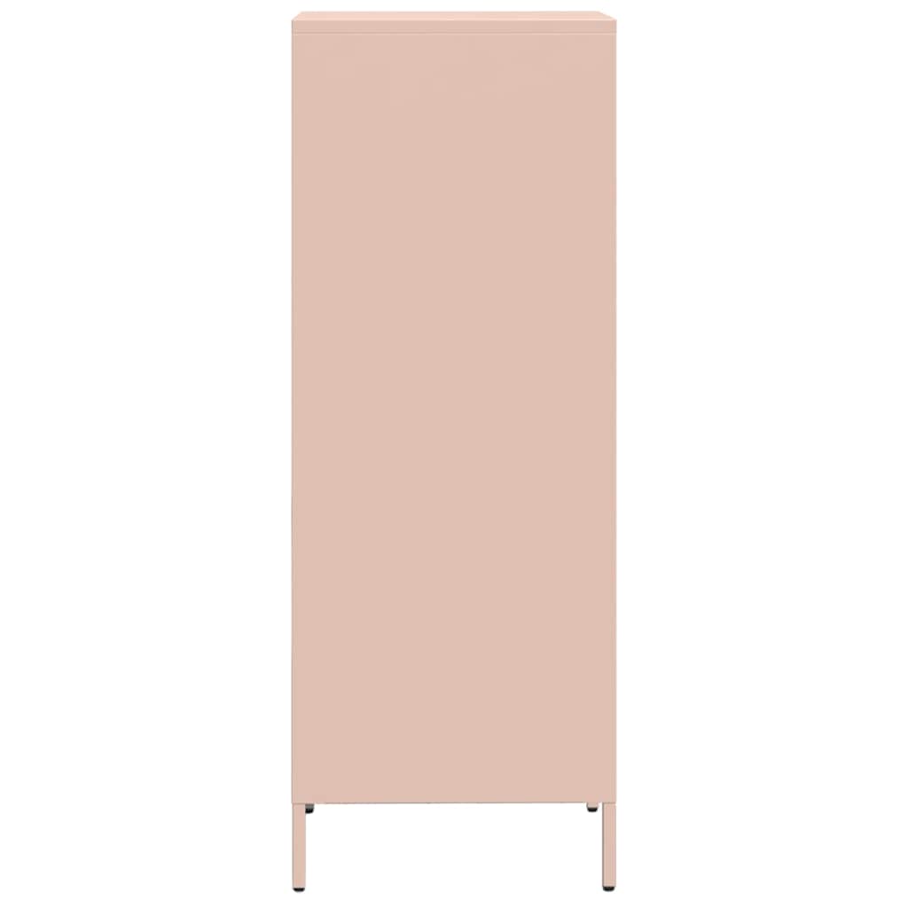 Skåp DIV. rosa 35x39x103,5 cm stål