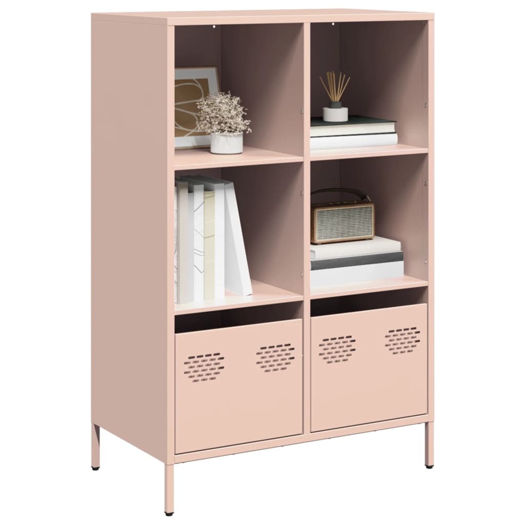 Skåp DIV. rosa 68x39x103,5 cm stål