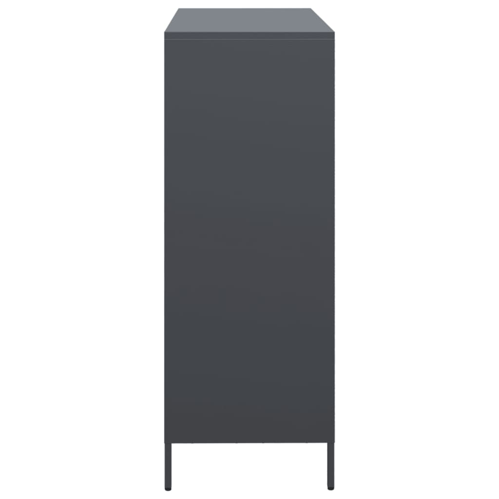 Skåp DIV. antracit 101,5x39x103,5 cm stål