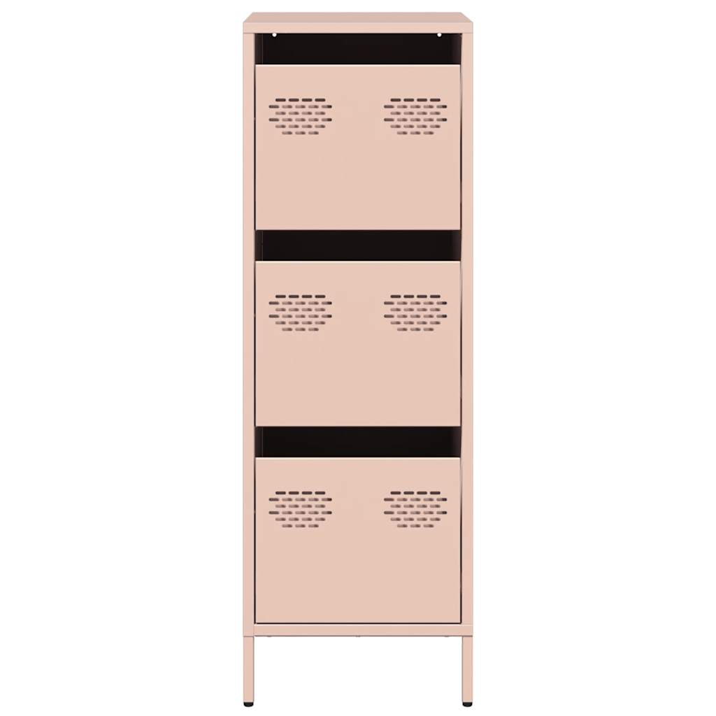 Skåp DIV. rosa 39x35x103,5 cm stål