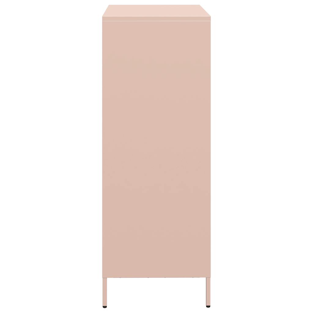 Skåp DIV. rosa 39x35x103,5 cm stål