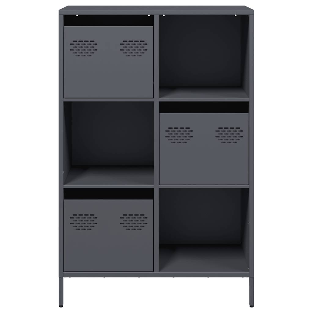 Skåp DIV. antracit 68x39x103,5 cm stål