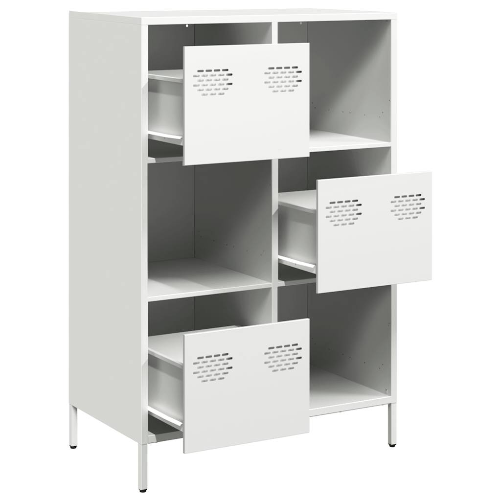 Skåp Vit 68x39x103,5 cm stål