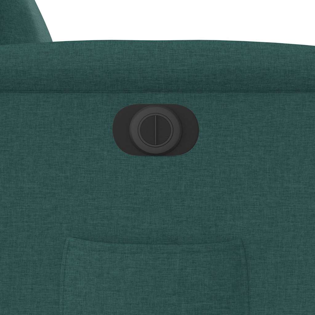 Elektrisk Fåtölj Grön Mörkgrön Reclinerfåtölj tyg