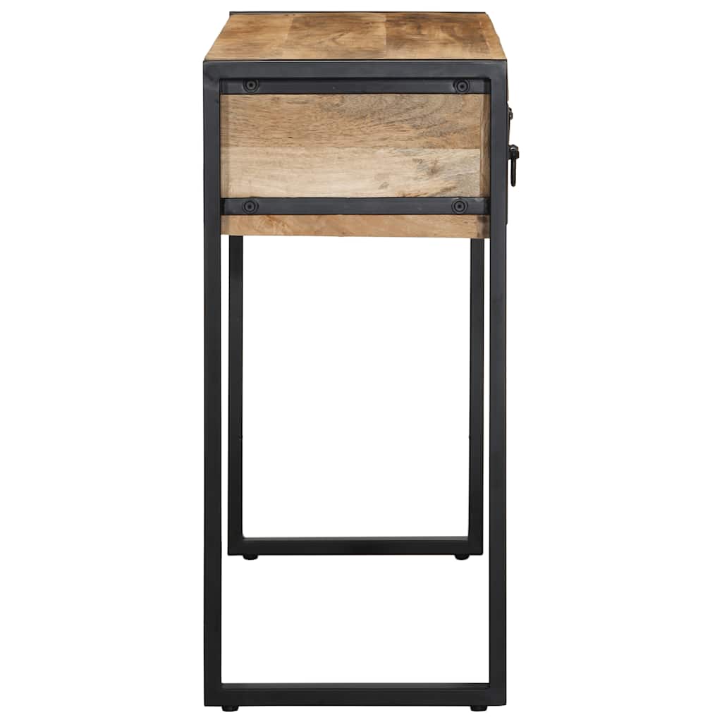 Avlastningsbord Konsollbord Trä 100x35x75 cm massivt grovt Trä mango
