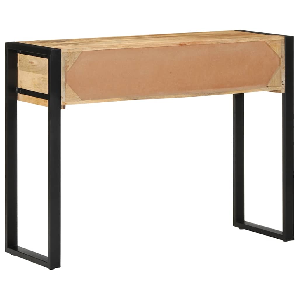 Avlastningsbord Konsollbord Trä 100x35x75 cm massivt grovt Trä mango