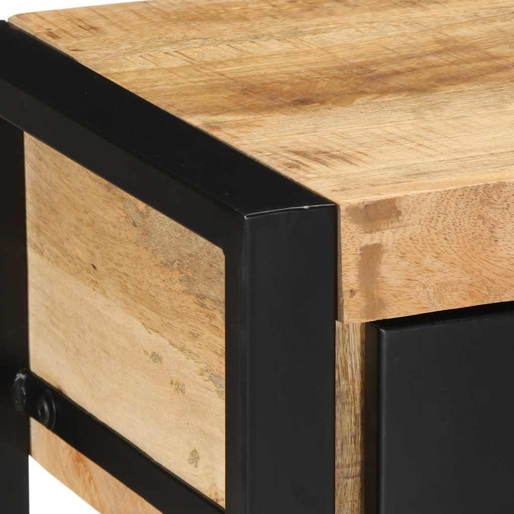 Avlastningsbord Konsollbord Trä 100x35x75 cm massivt grovt Trä mango