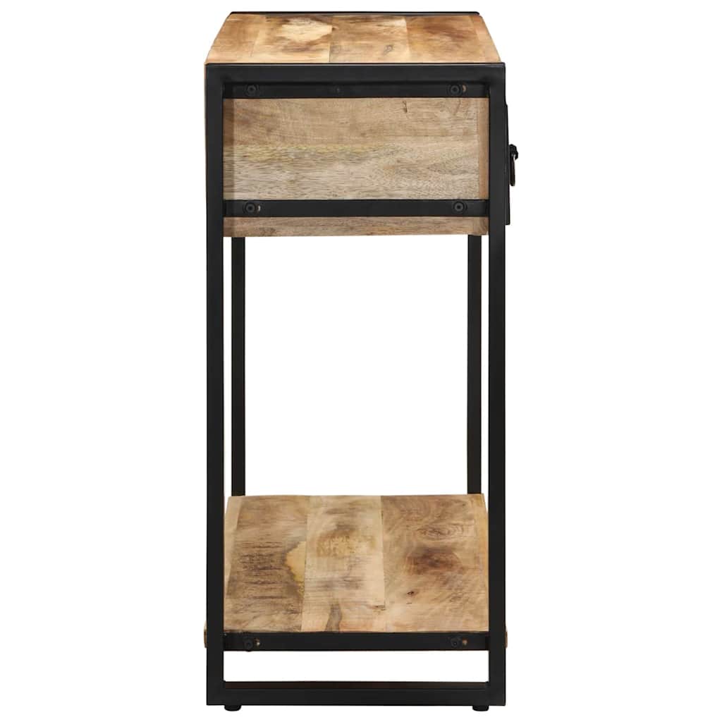 Avlastningsbord Konsollbord Trä 100x35x75 cm massivt grovt Trä mango