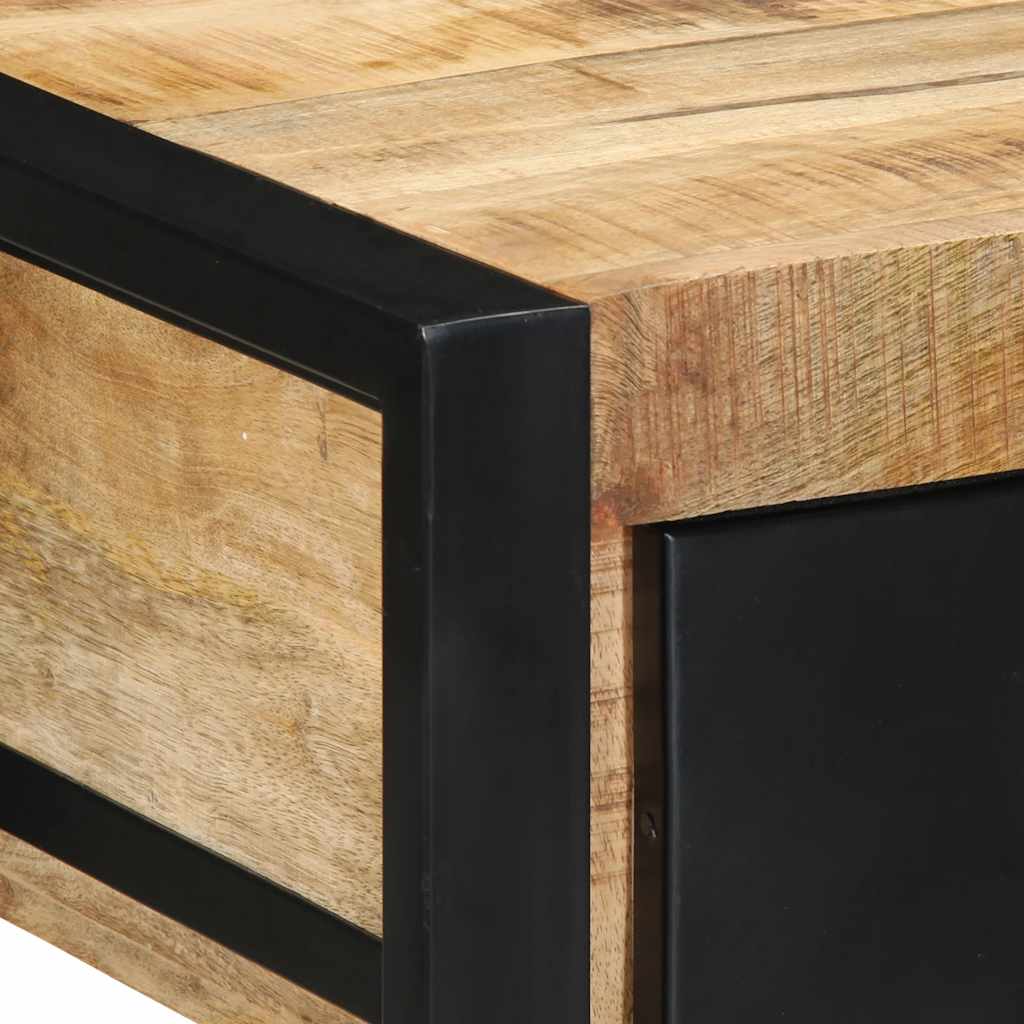 Avlastningsbord Konsollbord Trä 100x35x75 cm massivt grovt Trä mango