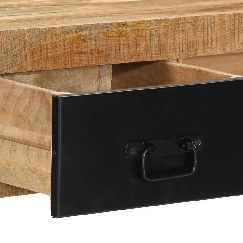 Avlastningsbord Konsollbord Trä 100x35x75 cm massivt grovt Trä mango