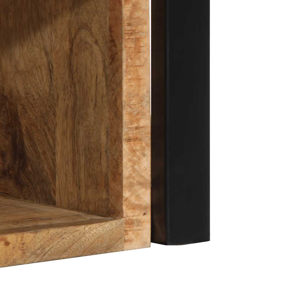 Sängbord 2 st 40x35x40 cm massivt grovt trä mango