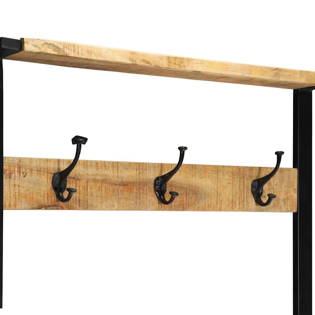 Hallmöbel 80x40x190 cm massiv grov trämango