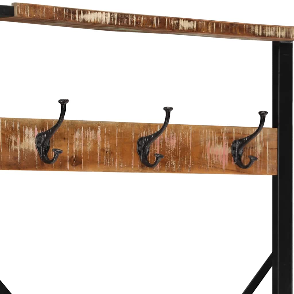 Hallmöbel flerfärgad 80x40x190 cm massivt Trä återvunnet