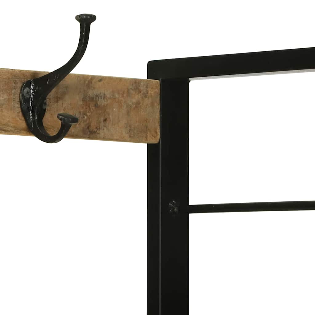 Klädhängare med låda Brun 110 x 40 x 185 cm Massivt Mangoträ