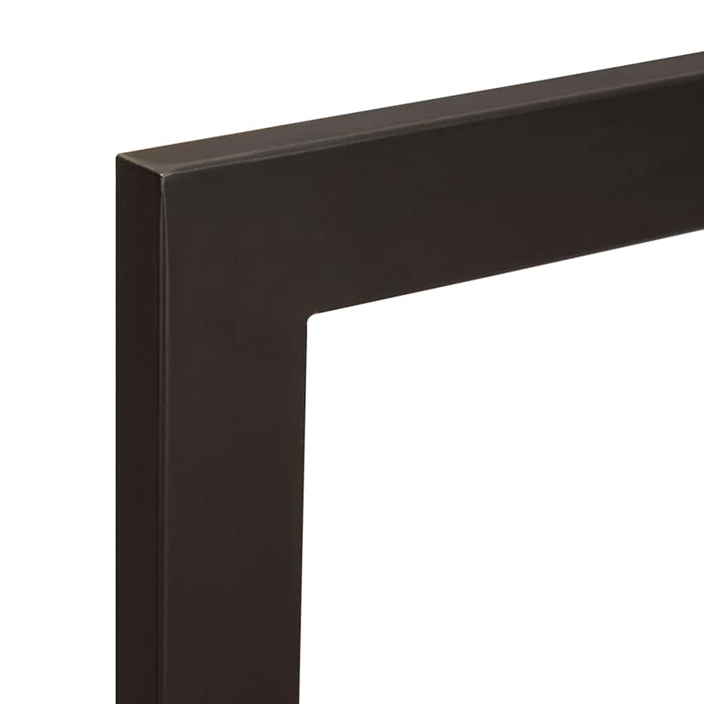 Sängbord Nattduksbord trä med låda Flerfärgsdesign Massivt återvunnet trä